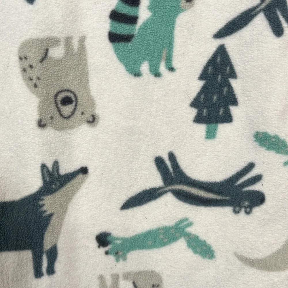Carter's 4T Onesie Footie Pajamas Pjs Fleece Warm Winter Zip Up EUC - Lot of 2